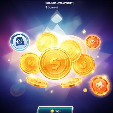 Game reward screen with coins, progress markers, and a bold completion banner